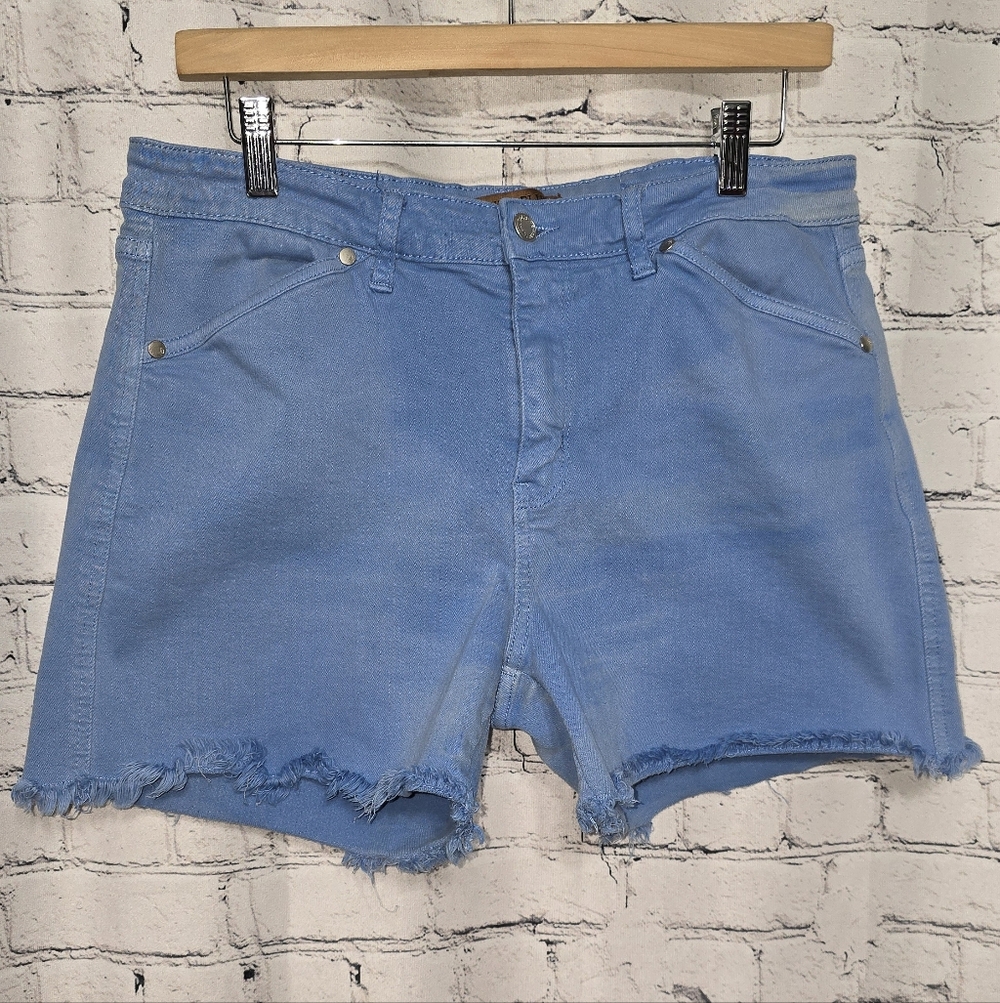 Judy Blue Garment Dyed Blue Cutoff Jeans Shorts Size‎ XL